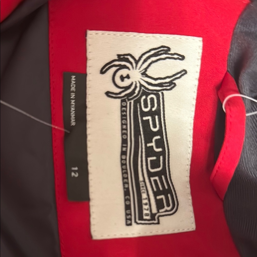 Spyder Vibrant Red Ski/Snowboard Jacket - Picture 4 of 13